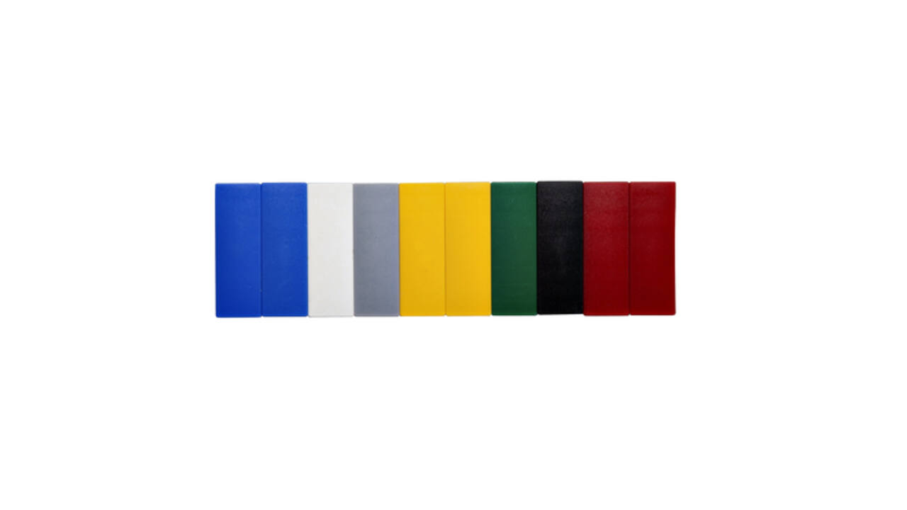 Magneet MAUL Solid 54x19mm 1000gr assorti 10 stuks