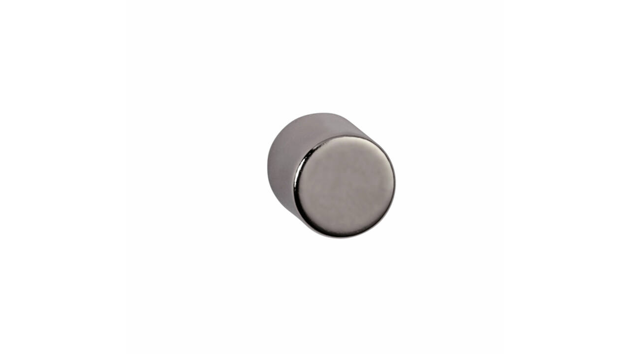 Magneet MAUL Neodymium koker 10x10mm 4kg nikkel 4 stuks