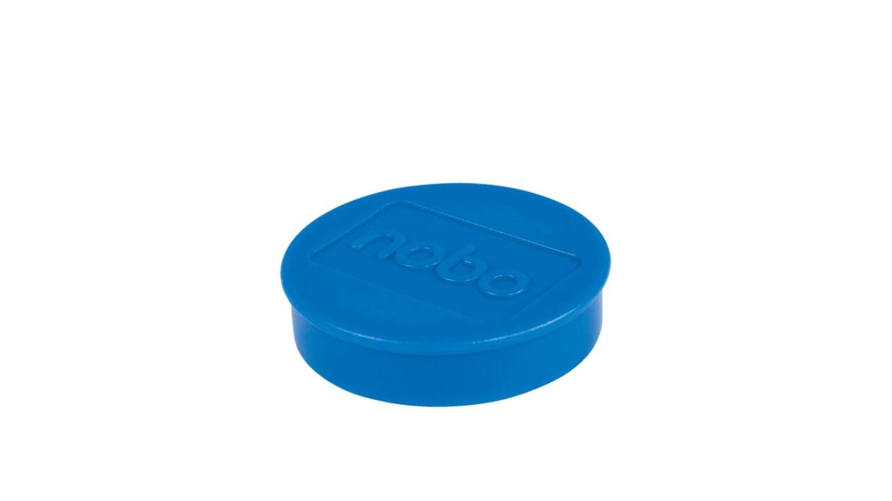 Magneet Nobo 38mm blauw 4 stuks