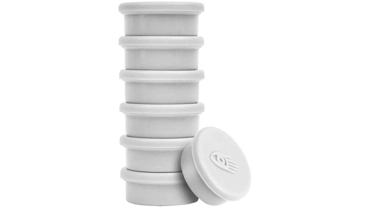 Magneet Legamaster 20mm 250gr wit 8 stuks