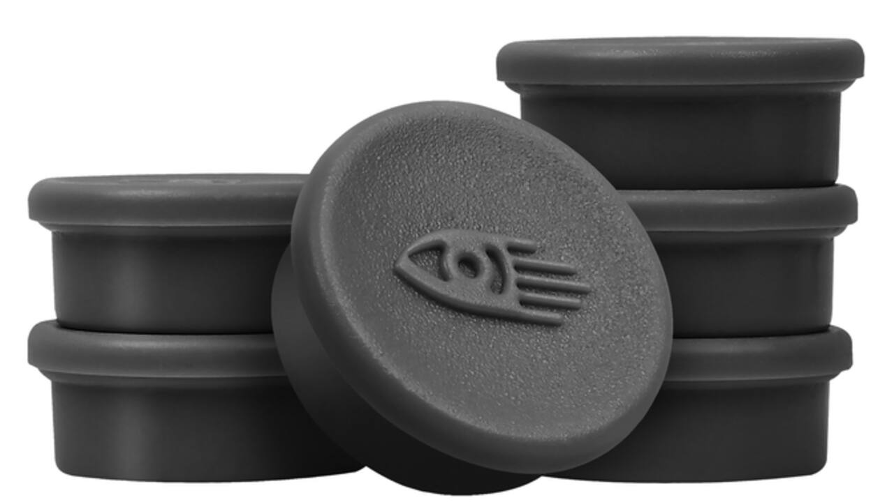 Magneet Legamaster 20mm 250gr zwart 8 stuks