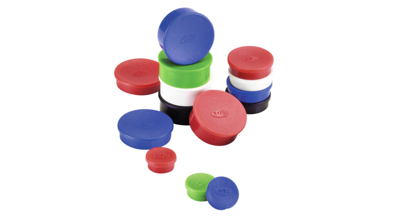 Magneet Legamaster 35mm super 2500gr zwart 2 stuks