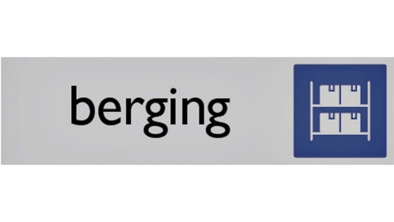 Infobord pictogram berging 165x44mm
