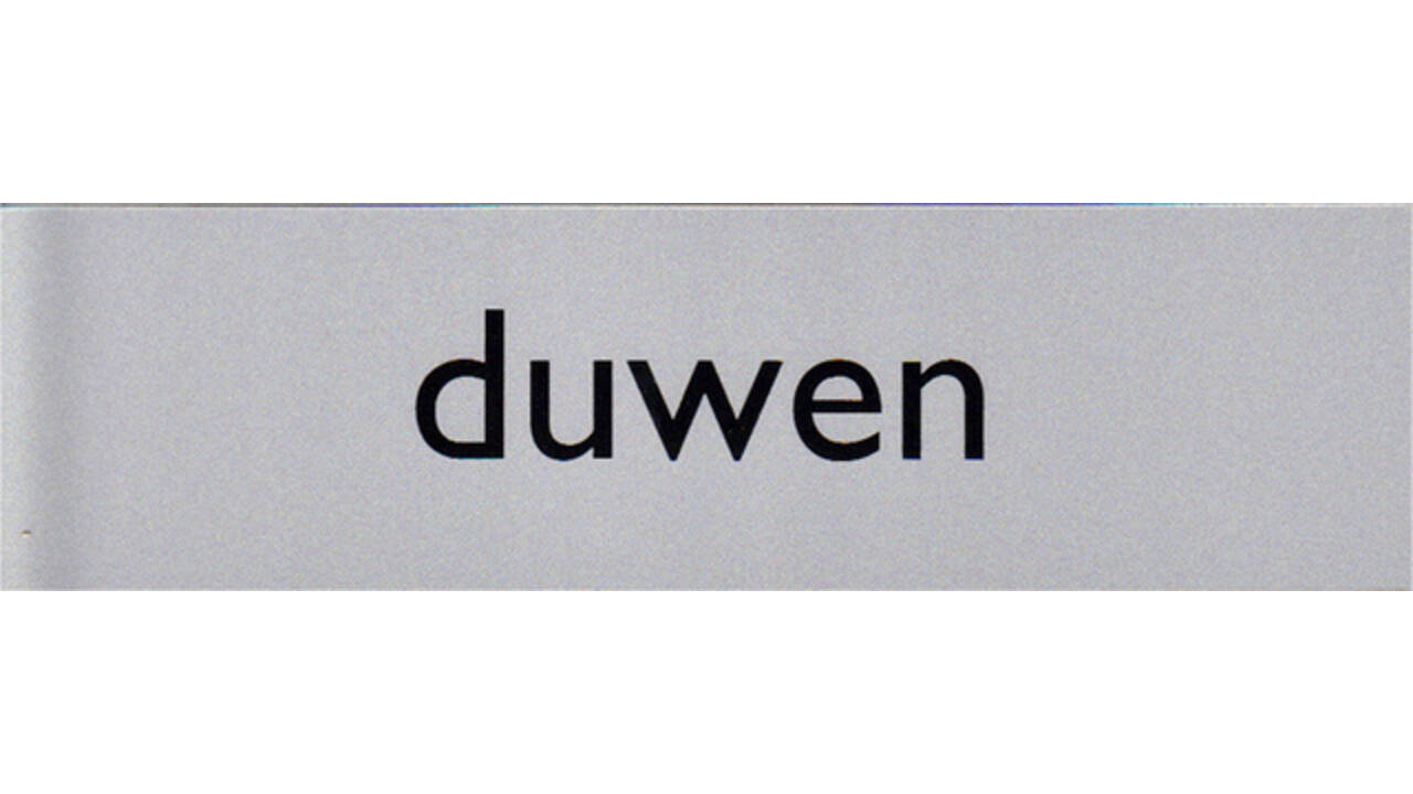 Infobord pictogram duwen 165x44mm