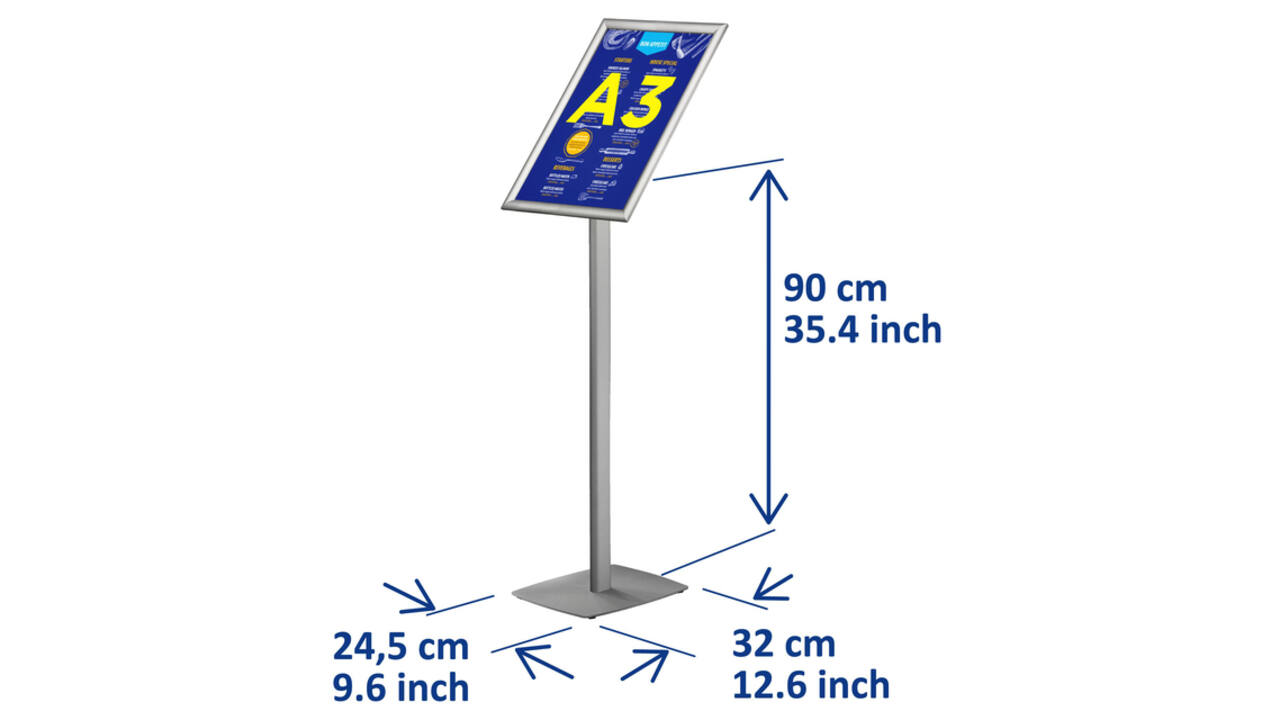 Infostandaard Europel incl. A3 kliklijst 25mm