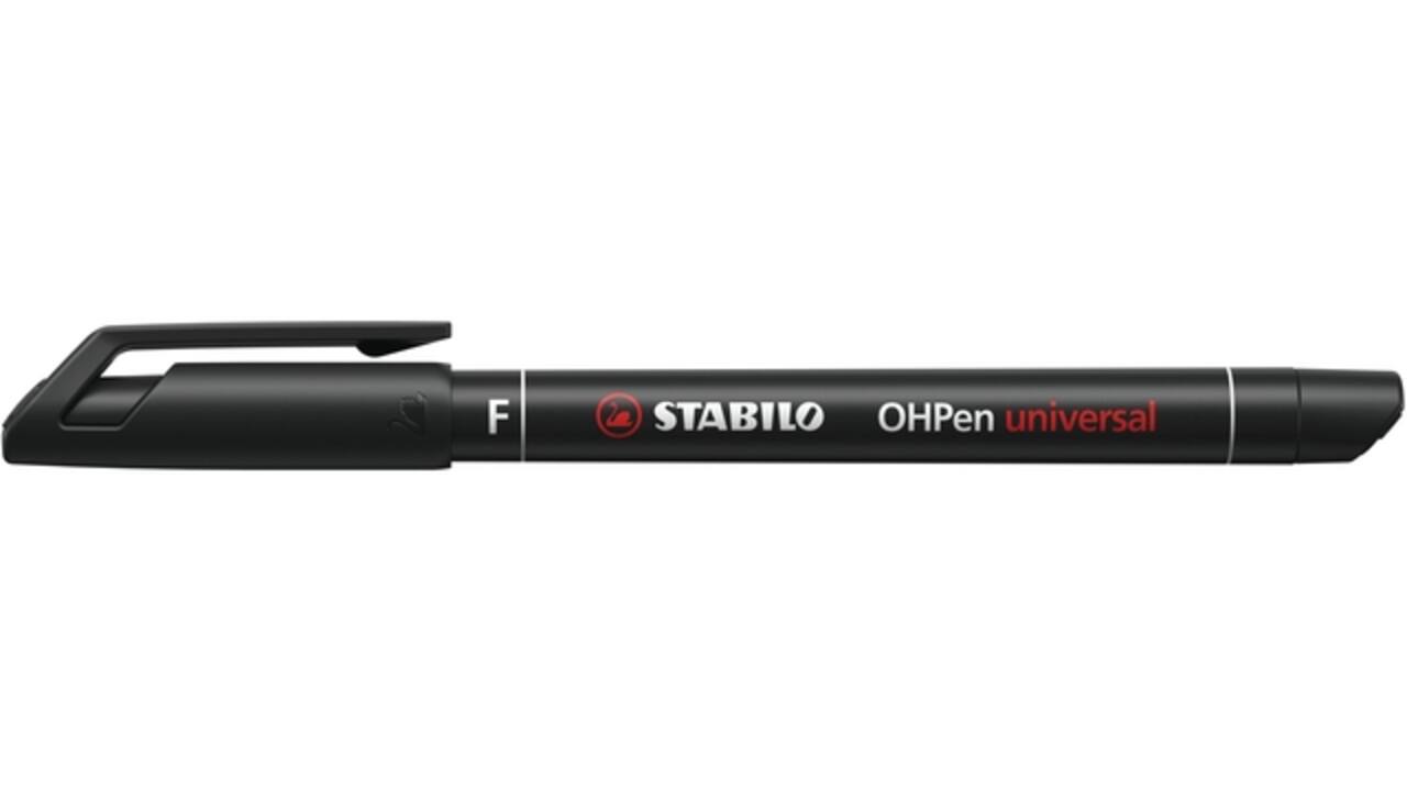 Viltstift STABILO OHpen 842/41 permanent rond fijn blauw