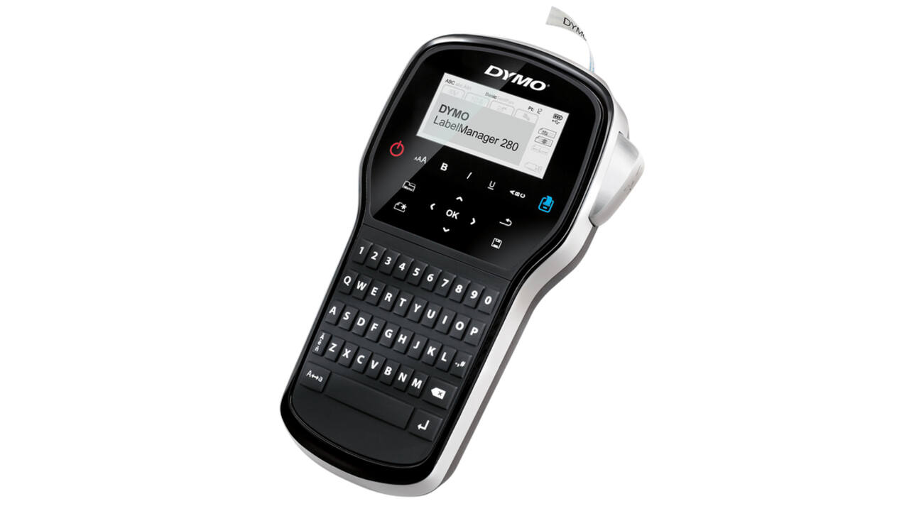 Labelprinter Dymo LabelManager 280 draagbaar qwerty 12mm zwart in koffer
