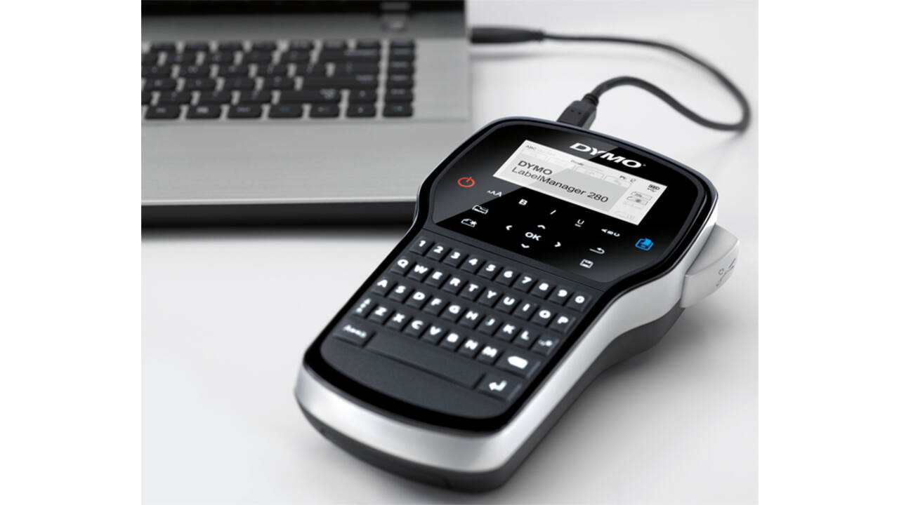 Labelprinter Dymo LabelManager 280 draagbaar qwerty 12mm zwart in koffer