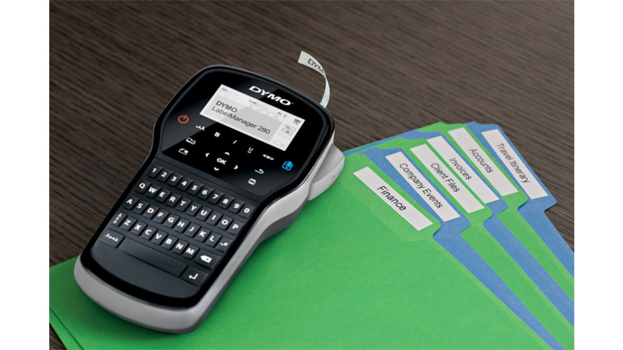 Labelprinter Dymo LabelManager 280 draagbaar qwerty 12mm zwart in koffer
