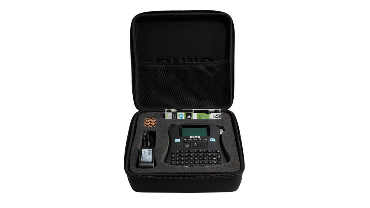 Labelprinter Dymo LabelManager 210D+ draagbaar qwerty 12mm zwart in koffer