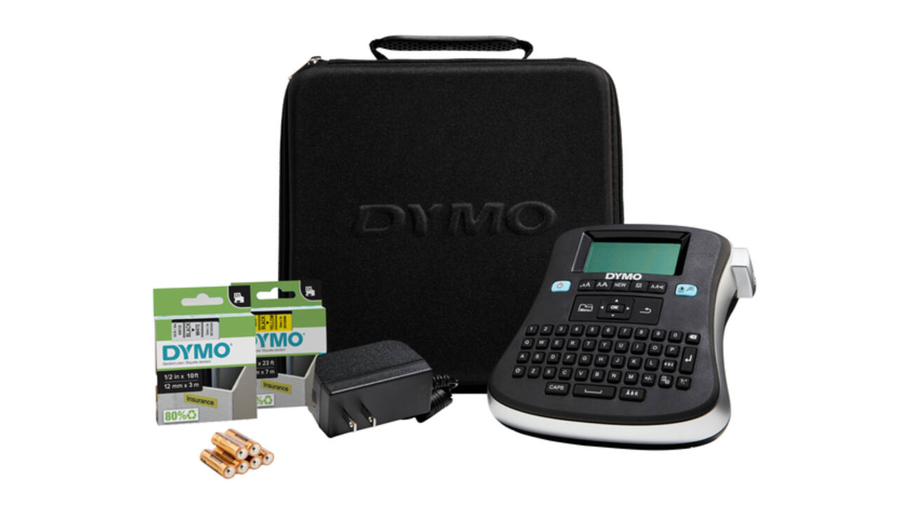 Labelprinter Dymo LabelManager 210D+ draagbaar qwerty 12mm zwart in koffer