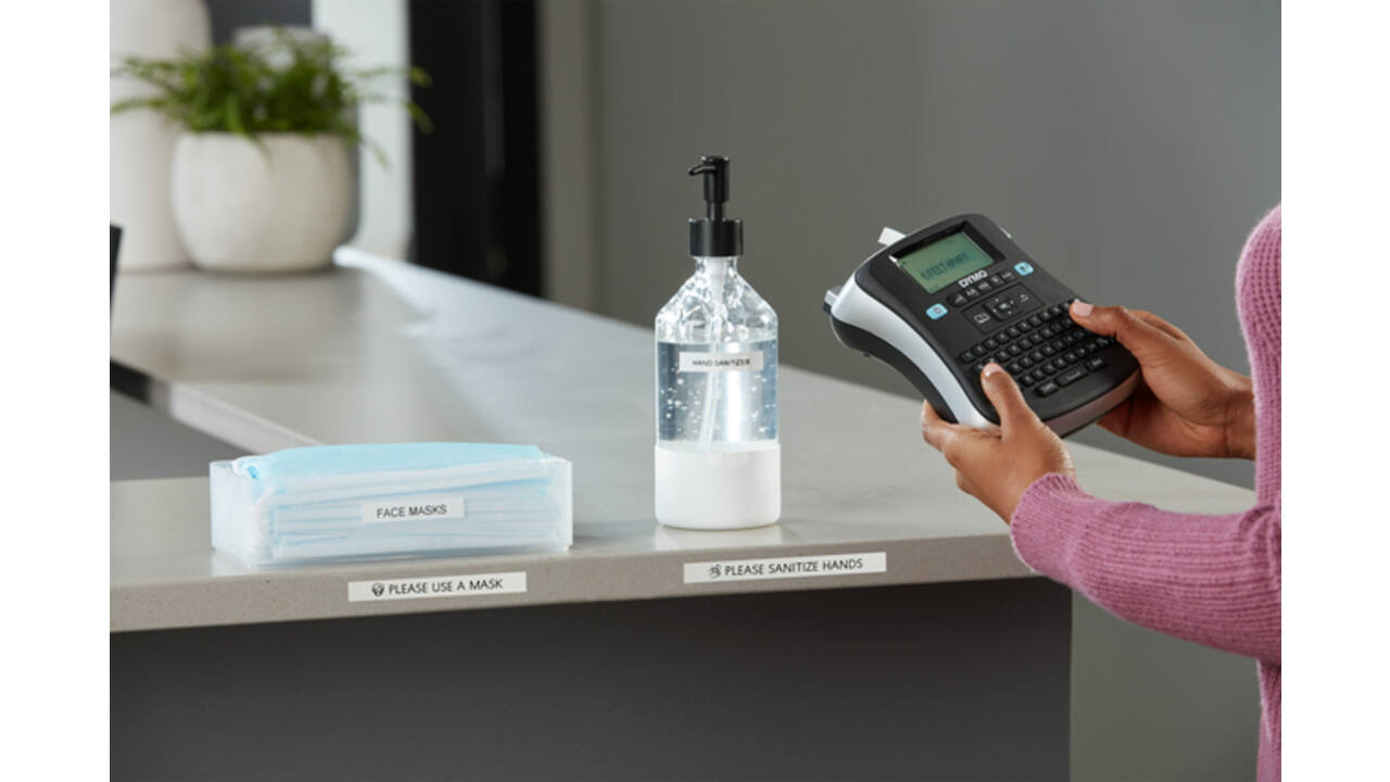 Labelprinter Dymo LabelManager 210D+ draagbaar qwerty 12mm zwart in koffer