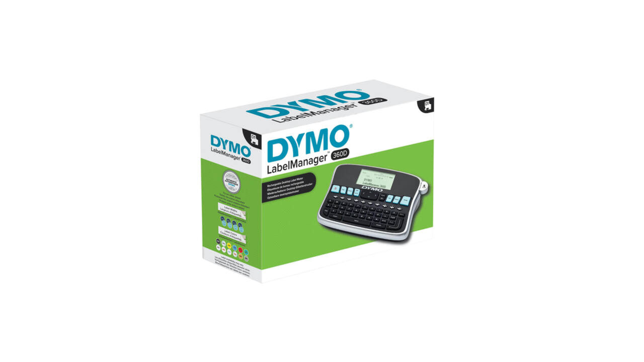 Labelprinter Dymo LabelManager 360D draagbaar azerty 19mm zwart
