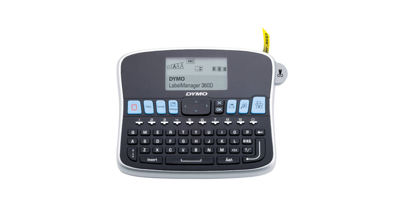 Labelprinter Dymo LabelManager 360D draagbaar qwerty 19mm zwart