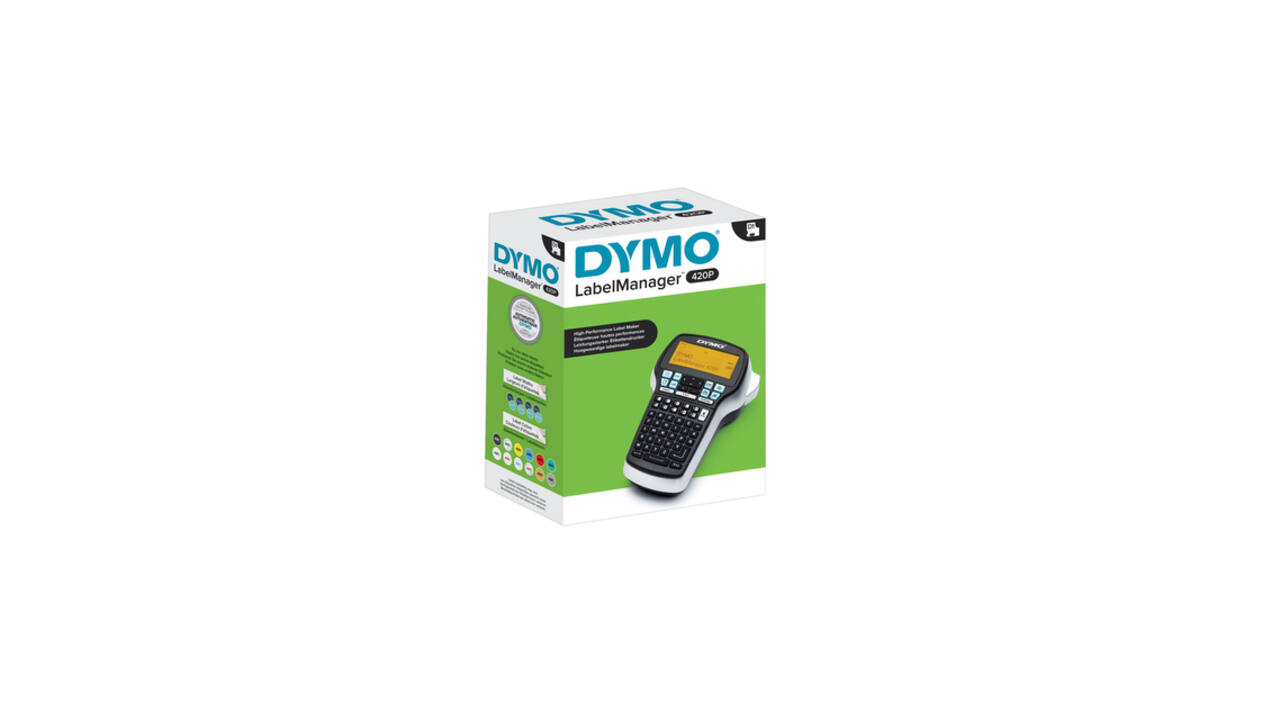 Labelprinter Dymo LabelManager 420P draagbaar abc 19mm zwart