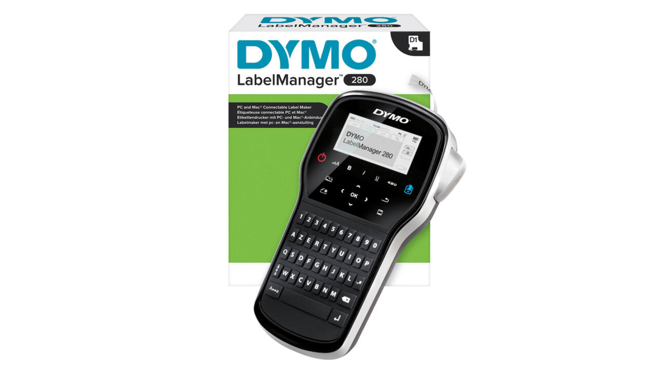 Labelprinter Dymo LabelManager 280 draagbaar azerty 12mm zwart