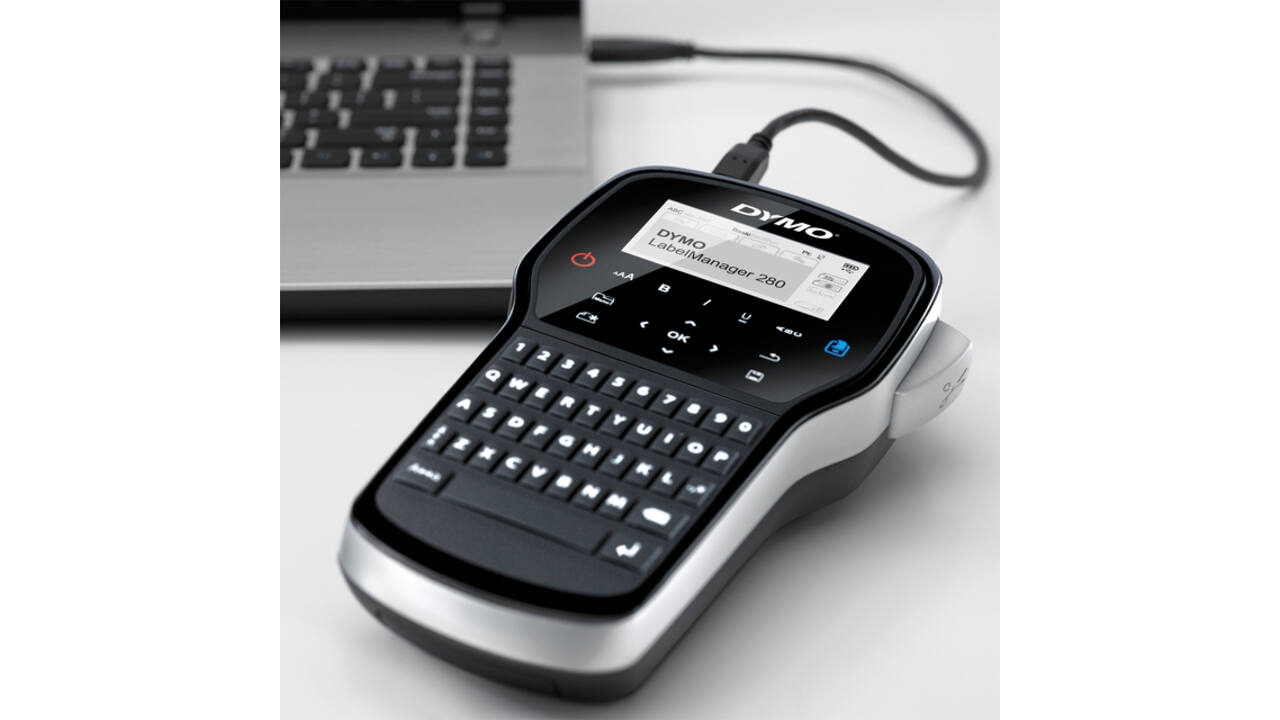Labelprinter Dymo LabelManager 280 draagbaar qwerty 12mm zwart