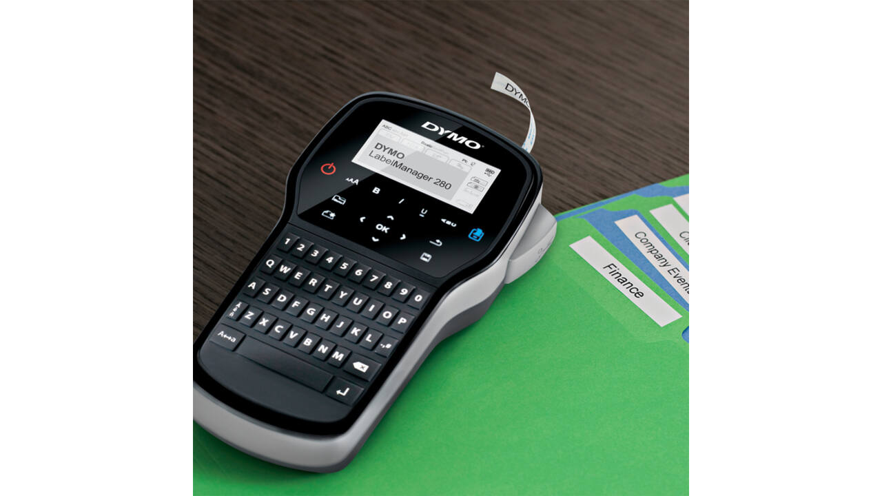 Labelprinter Dymo LabelManager 280 draagbaar qwerty 12mm zwart