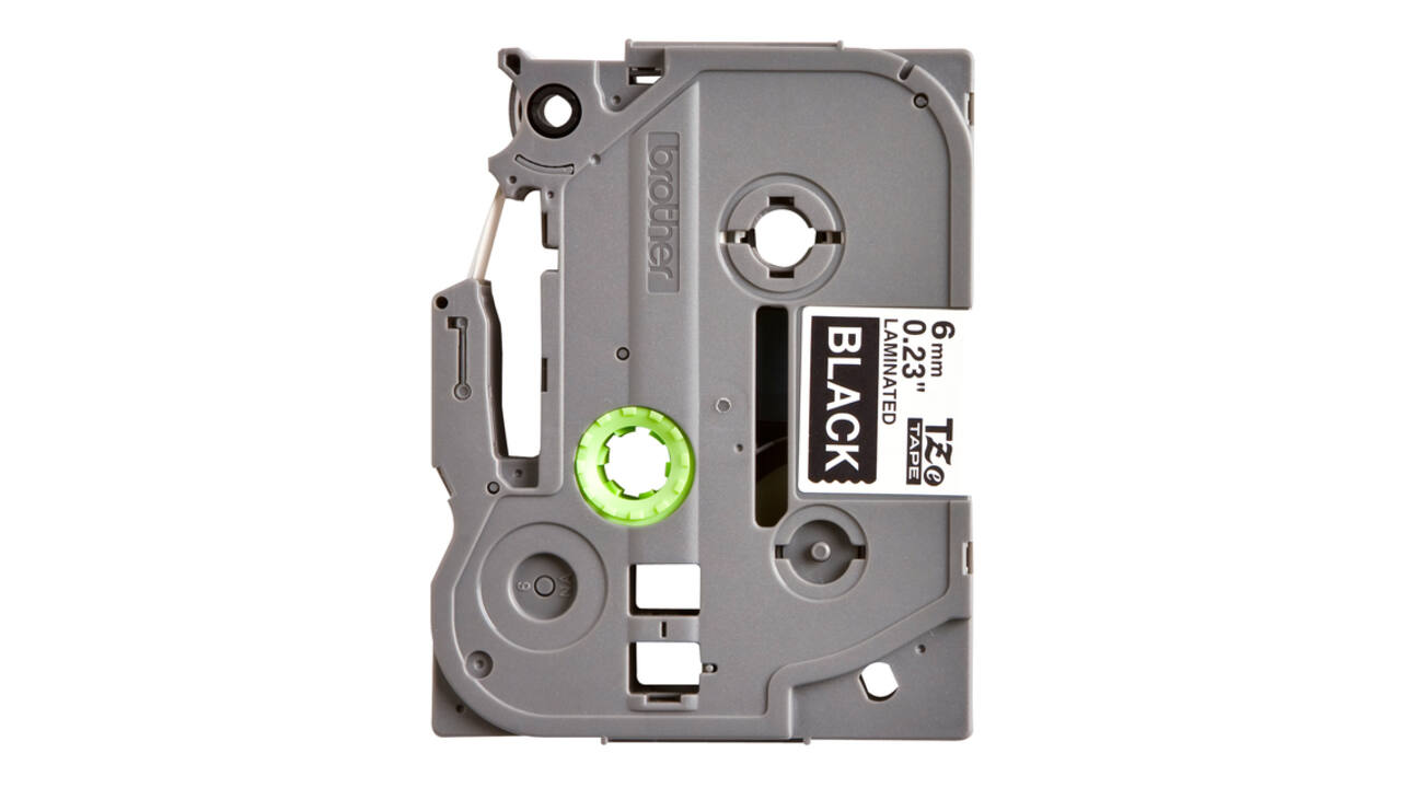 Labeltape Brother P-touch TZe-315 standaard 6mm wit op zwart