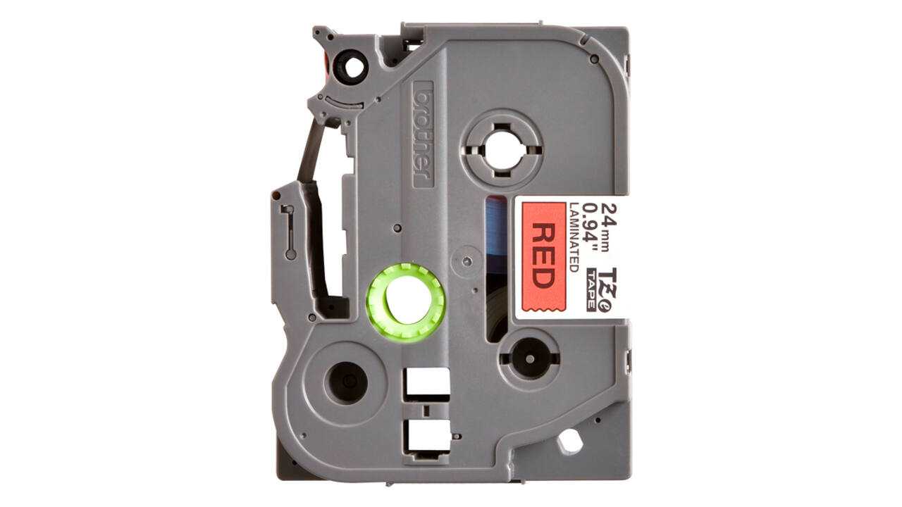Labeltape Brother P-touch TZe-451 standaard 24mm zwart op rood