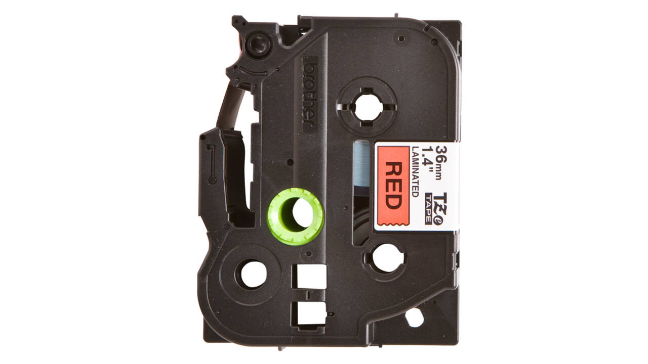Labeltape Brother P-touch TZe-461 standaard 36mm zwart op rood