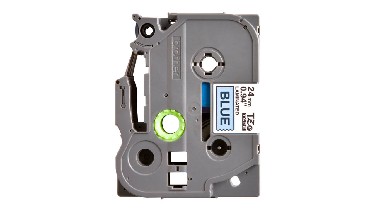 Labeltape Brother P-touch TZe-551 standaard 24mm zwart op blauw