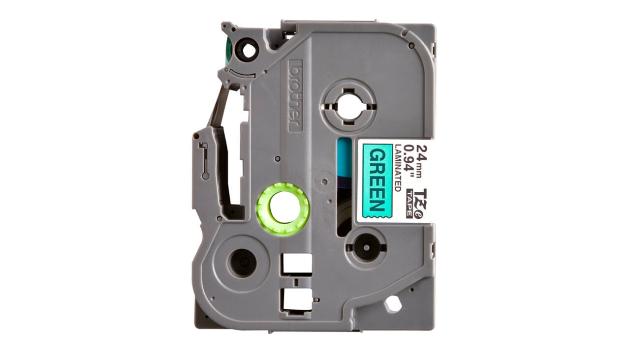 Labeltape Brother P-touch TZe-751 standaard 24mm zwart op groen