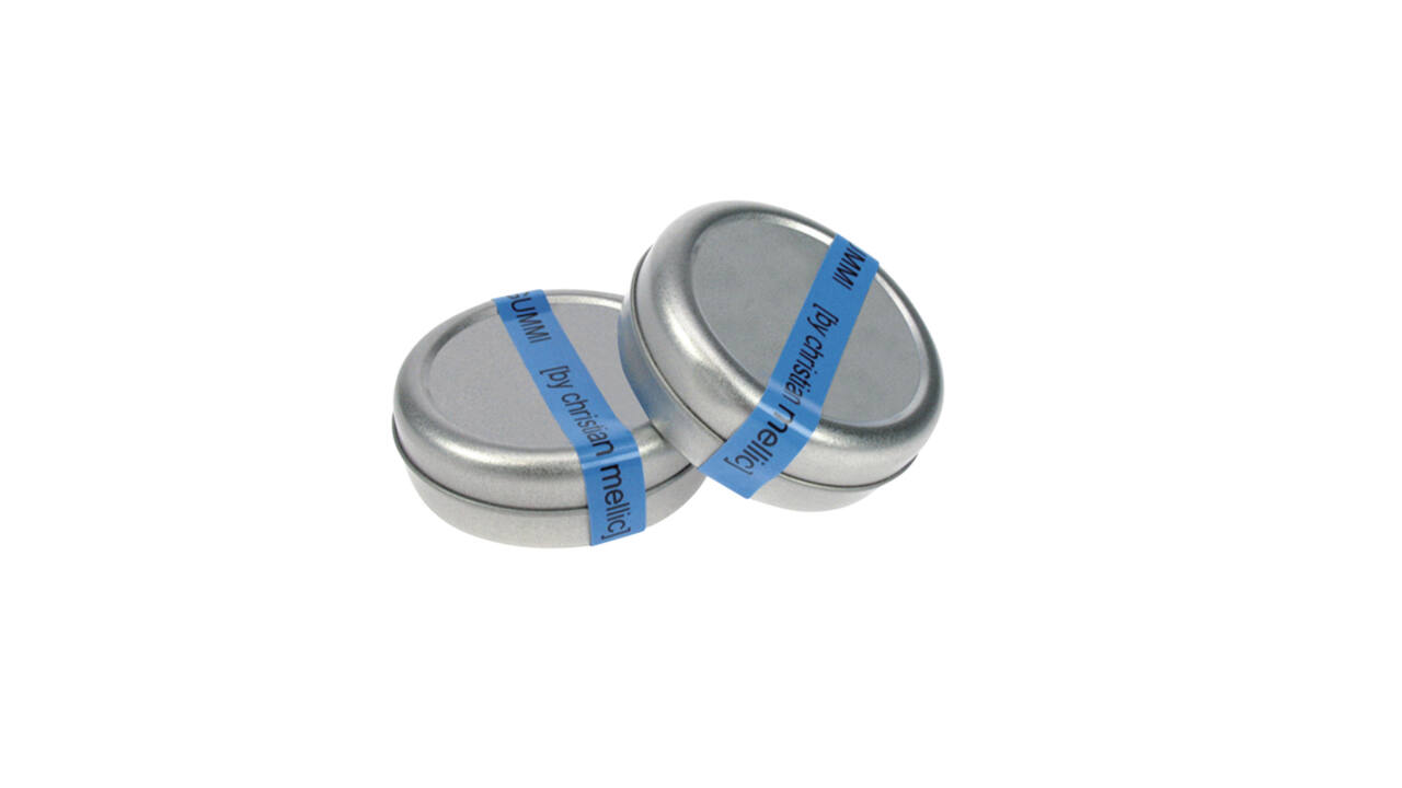 Labeltape Dymo LabelManager D1 polyester 19mm zwart op blauw