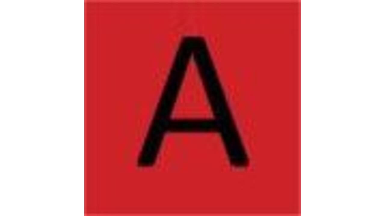 Labeltape Dymo LabelManager D1 polyester 19mm zwart op rood