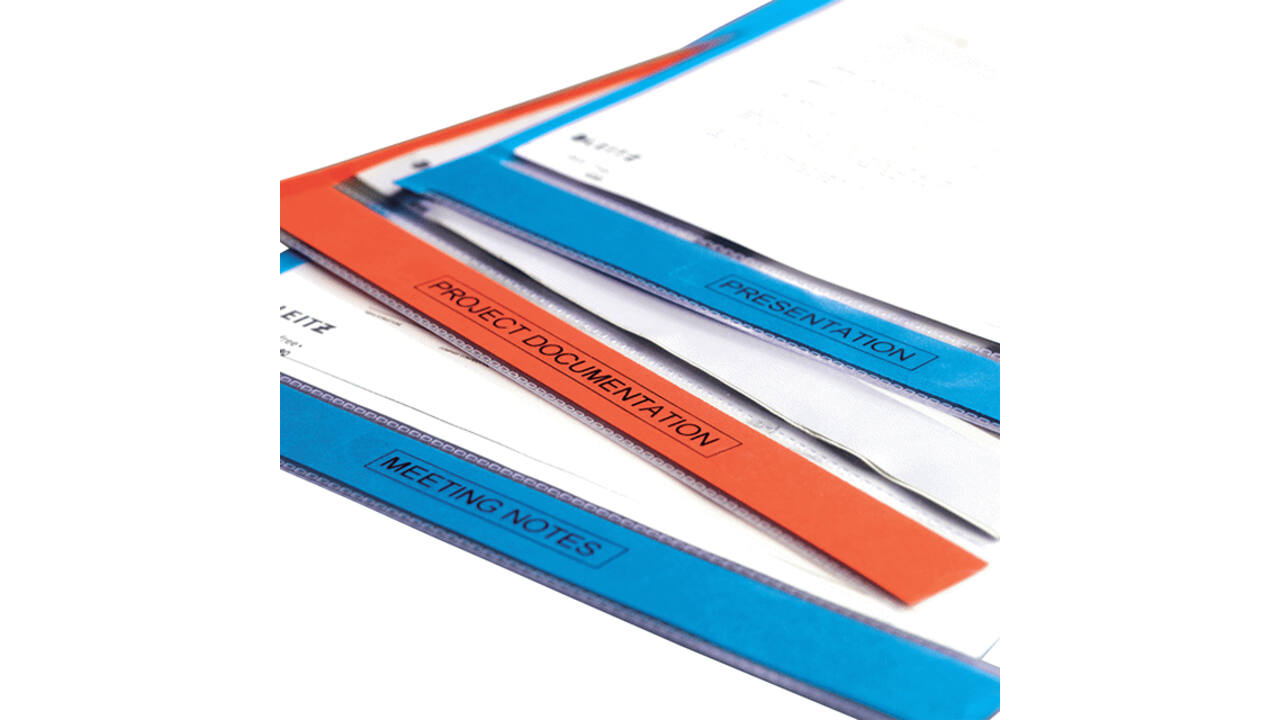 Labeltape Dymo LabelManager D1 polyester 19mm zwart op transparant