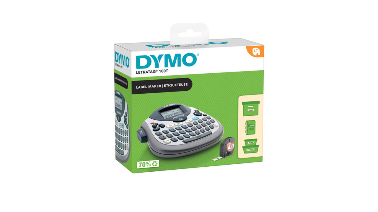Labelprinter Dymo LetraTag 100T qwerty 12mm zilver
