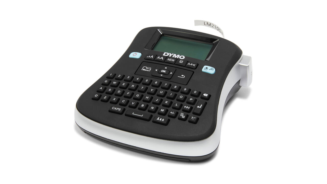 Labelprinter Dymo LabelManager 210D draagbaar qwerty 12mm zwart