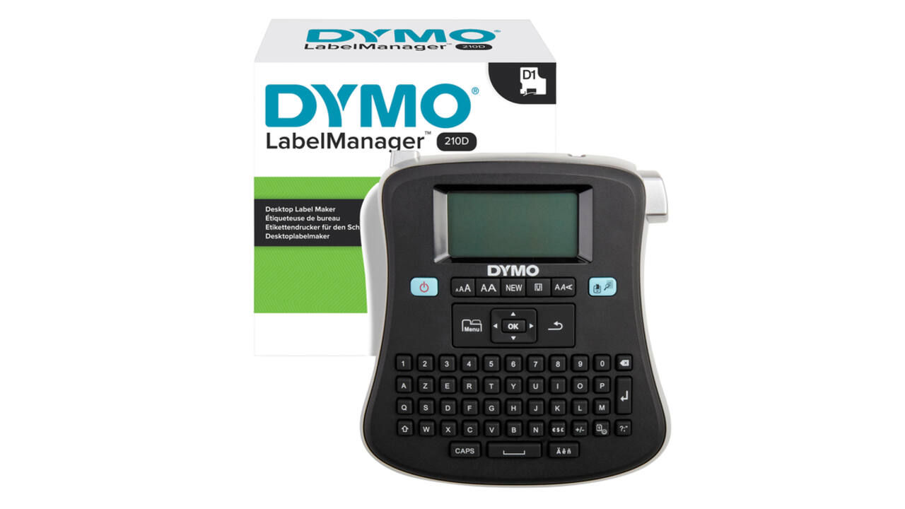 Labelprinter Dymo LabelManager 210D+ draagbaar azerty 12mm zwart