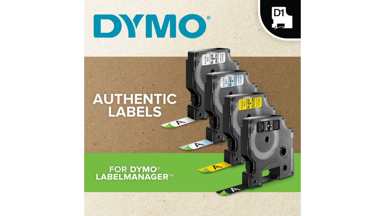 Labelprinter Dymo LabelManager 210D+ draagbaar azerty 12mm zwart