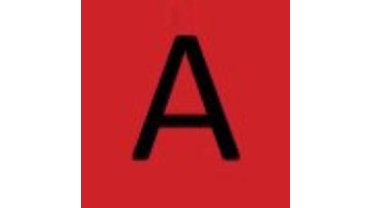 Labeltape Dymo LabelManager D1 polyester 9mm zwart op rood