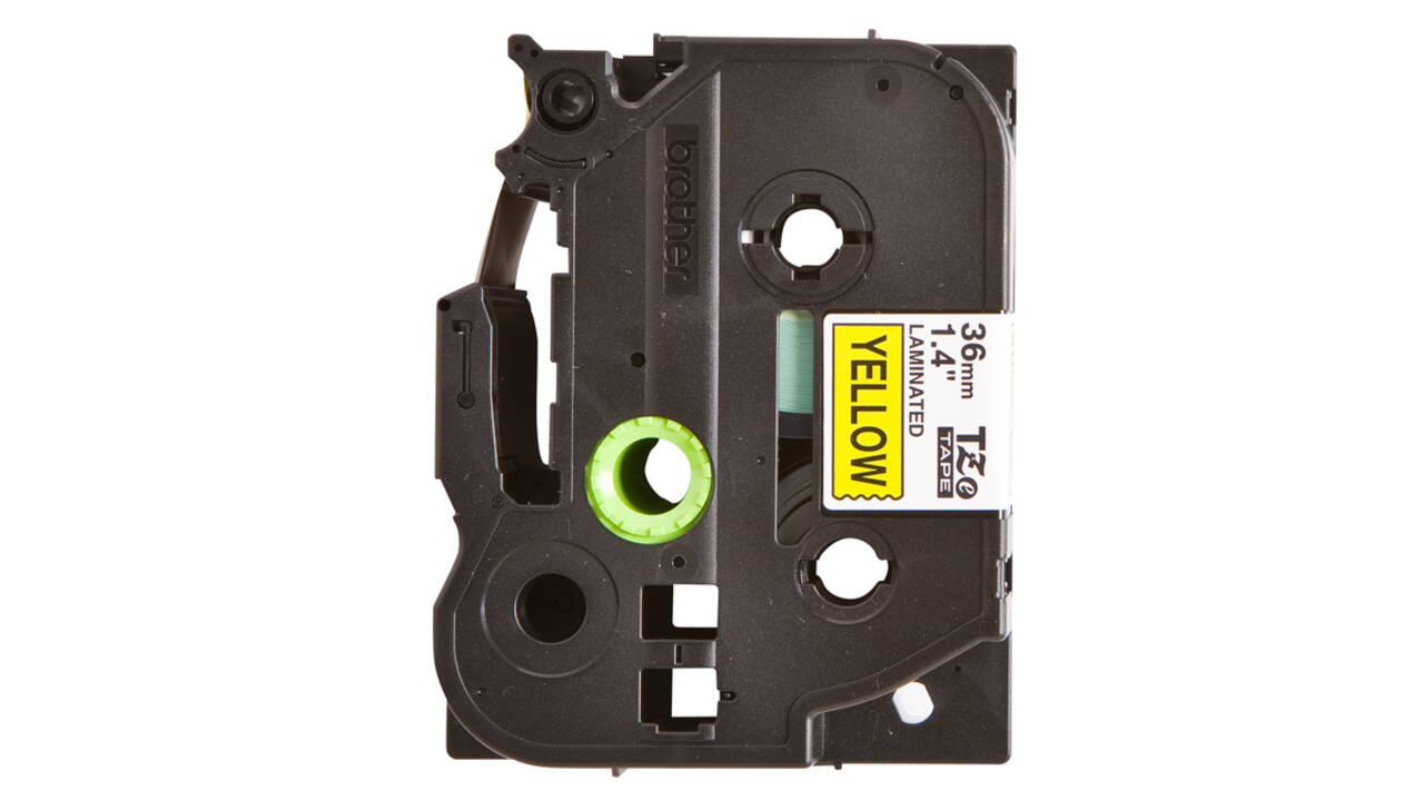 Labeltape Brother P-touch TZe-661 standaard 36mm zwart op geel