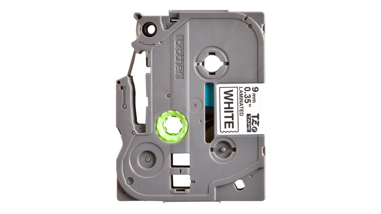 Labeltape Brother P-touch TZe-221 standaard 9mm zwart op wit