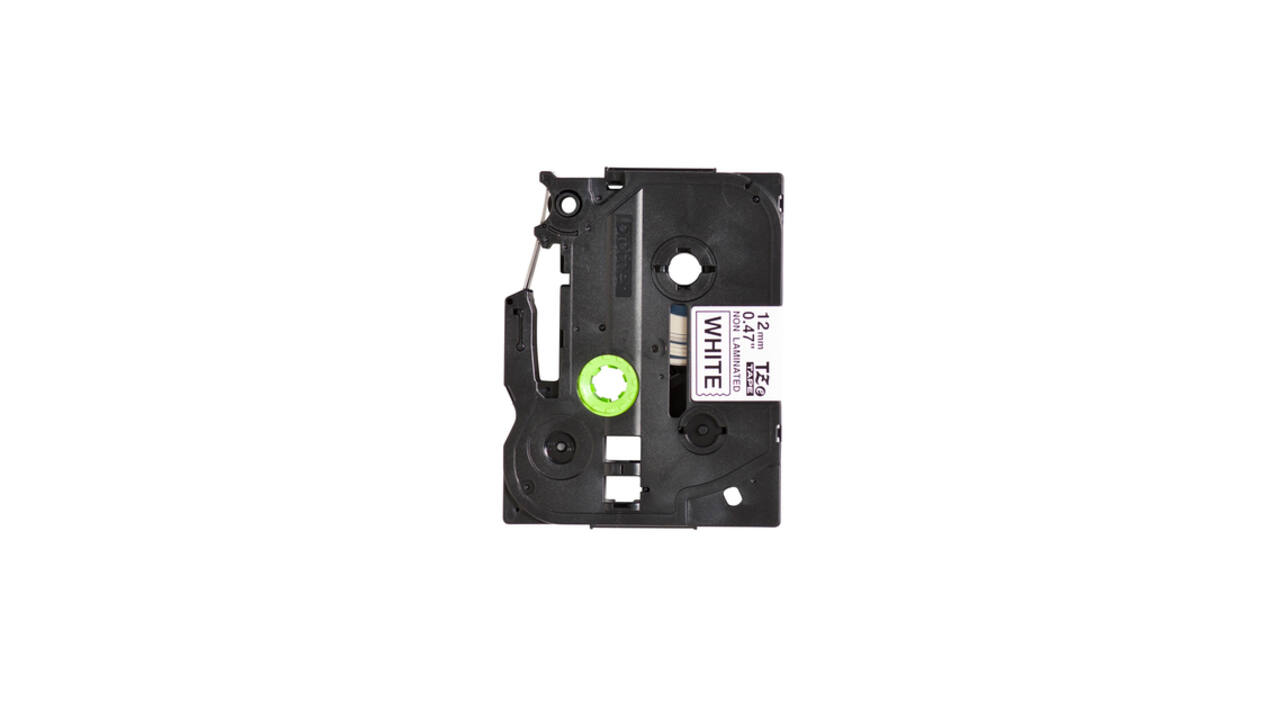 Labeltape Brother P-touch TZe-N231 ongelamineerd 12mm zwart op wit