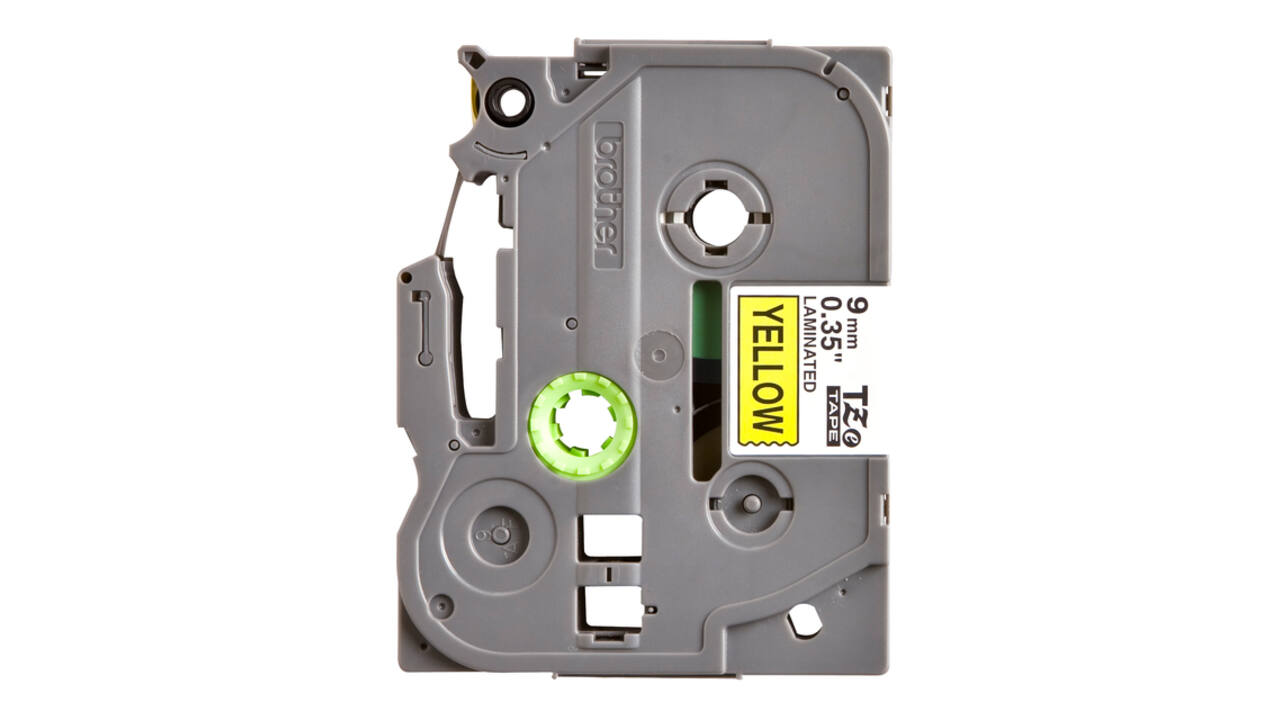 Labeltape Brother P-touch TZe-621 standaard 9mm zwart op geel