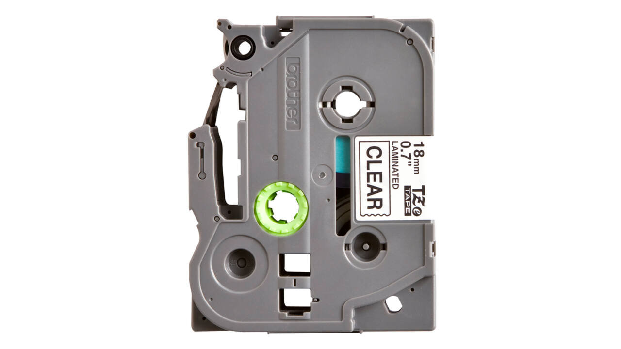 Labeltape Brother P-touch TZe-141 standaard 18mm zwart op transparant