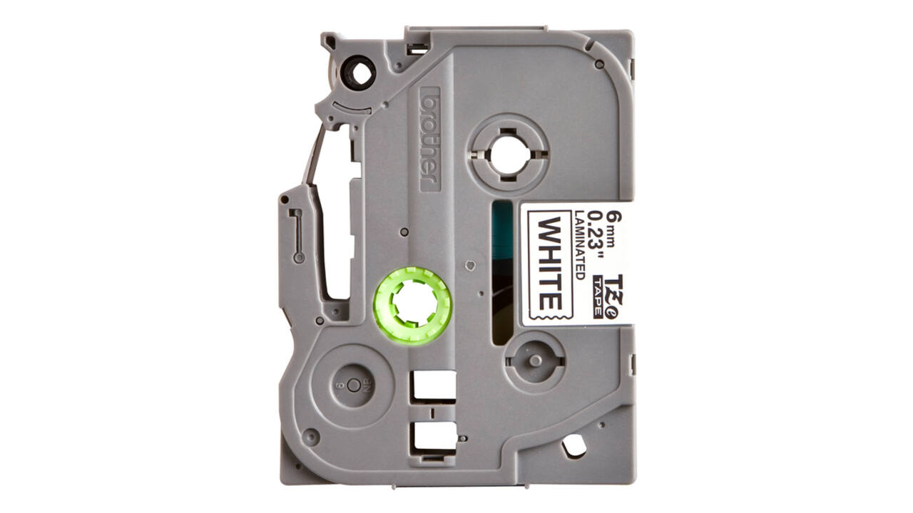 Labeltape Brother P-touch TZe-211 standaard 6mm zwart op wit