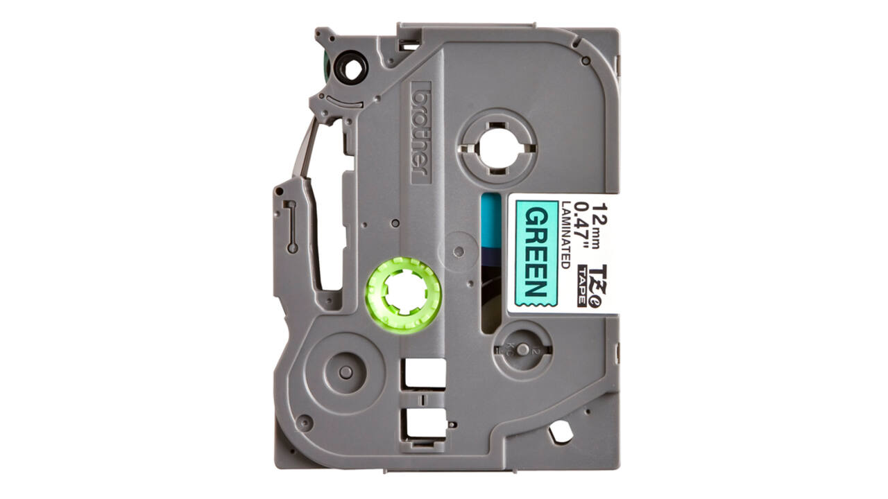 Labeltape Brother P-touch TZe-731 standaard 12mm zwart op groen
