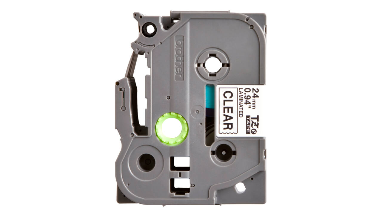 Labeltape Brother P-touch TZe-151 standaard 24mm zwart op transparant