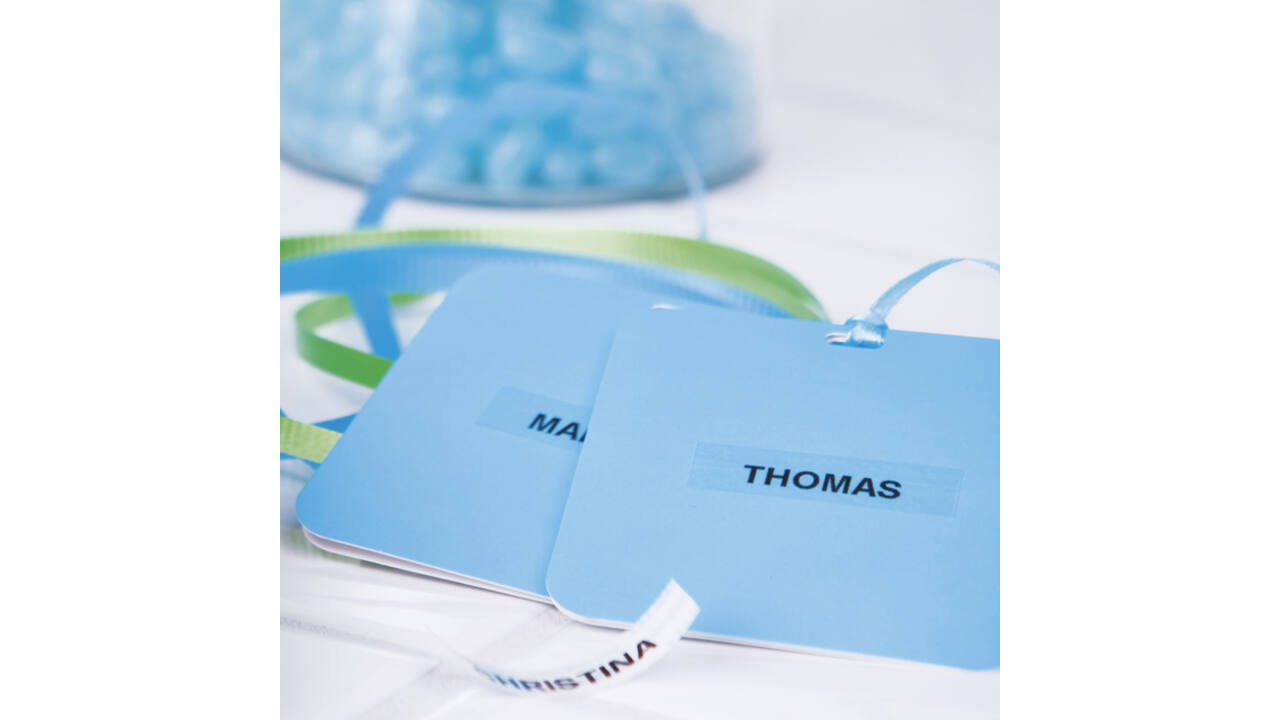 Labeltape Dymo LetraTag plastic 12mm zwart op transparant