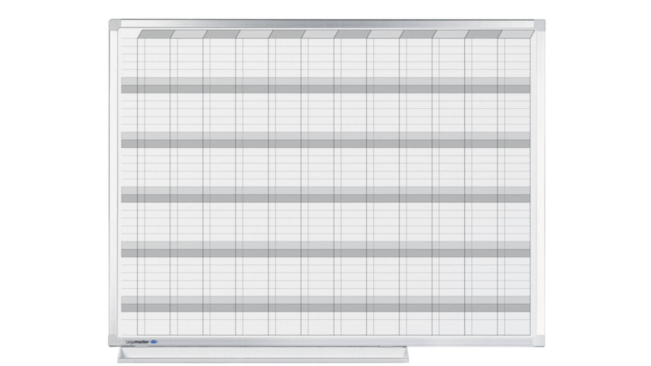 Planbord Legamaster professional jaarplanner hor 90x120cm