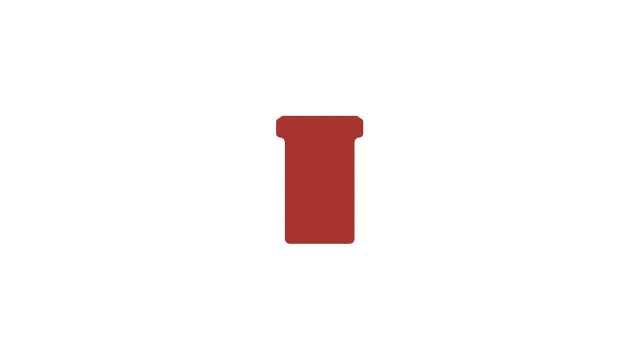 T-kaart Djois formaat 2 48mm rood 100 stuks