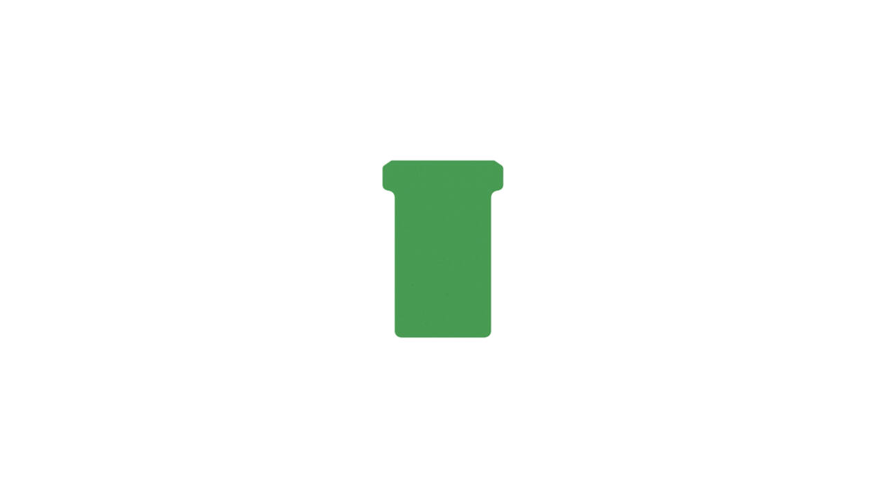 T-kaart Djois formaat 2 48mm groen 100 stuks