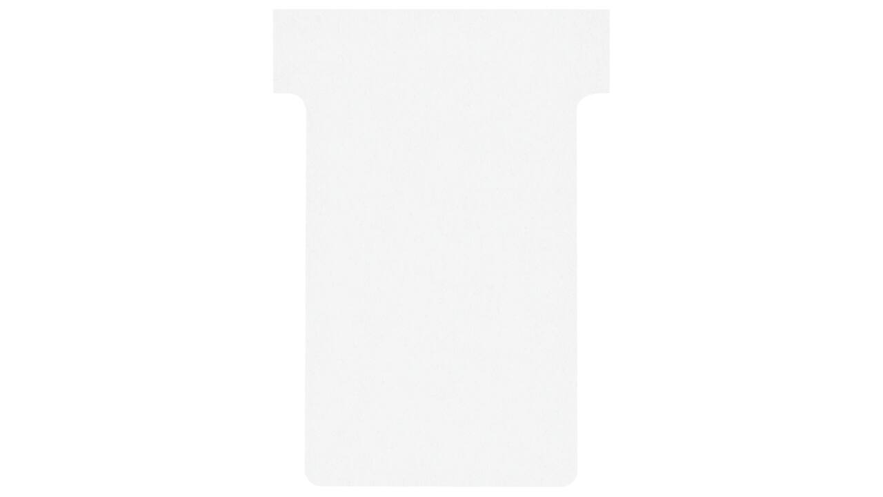 T-kaart Nobo nr.2 48mm wit 100 stuks