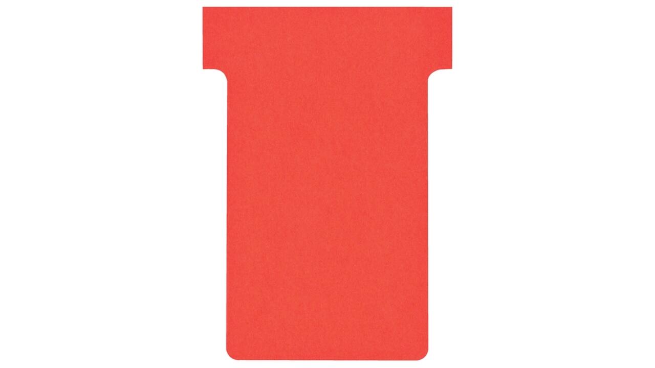 T-kaart Nobo nr.2 48mm rood 100 stuks