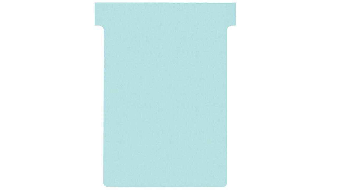 T-kaart Nobo nr.3 80mm blauw 100 stuks